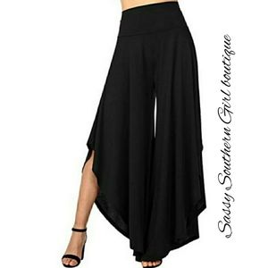 🆕⭐Black jersey palazzo wide leg pants⭐